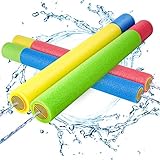 Wasserpistole Spielzeug Kinder Set 4 Stück Pool Wasserspritzpistolen mit Reichweite 35 Feet Sommer Wassersport, Garten und Strand Wasserpistolen für Kinder Rasen Wasserrutschen